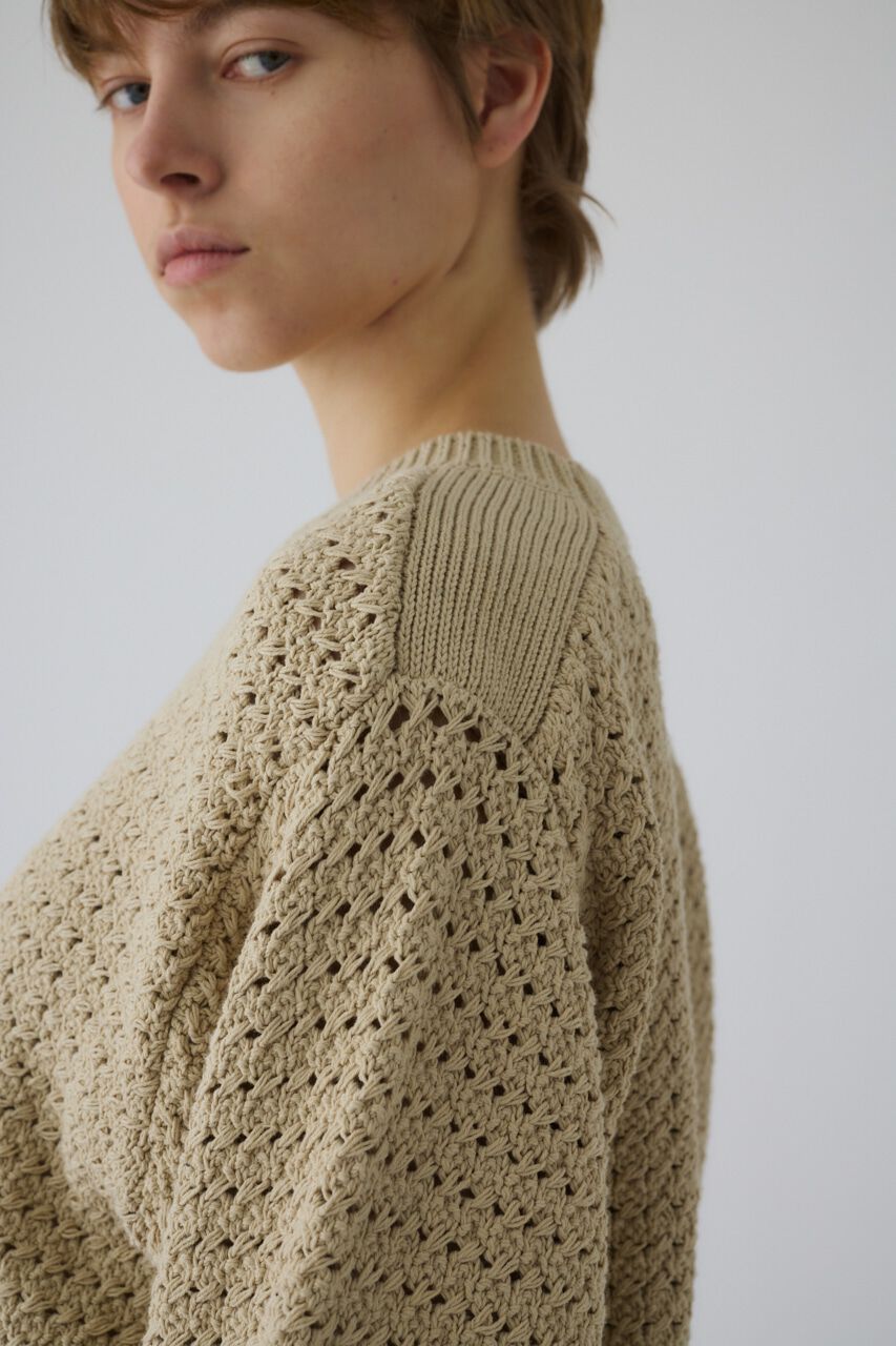 RIM.ARK 「Pattern knitting cotton knit」|ニット・セーター|