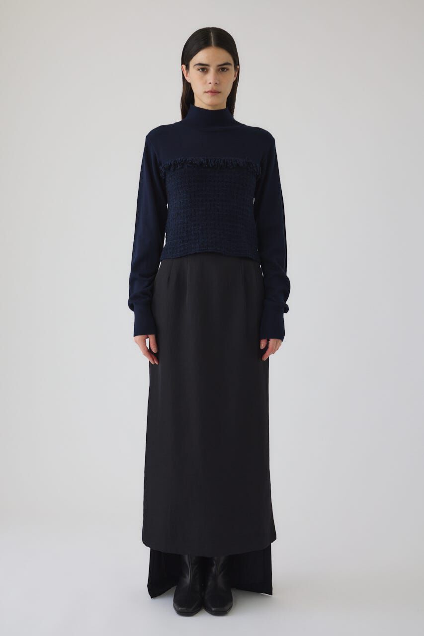 RIM.ARK 「Tweed docking knit tops」|ニット・セーター|