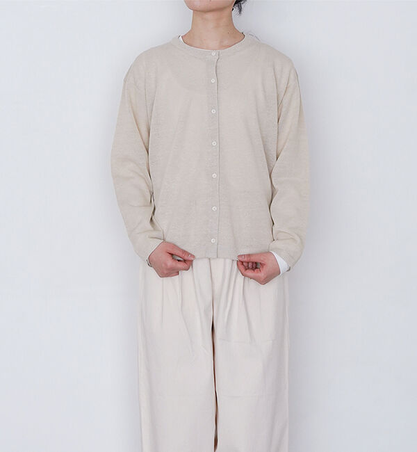 オローネ「フィッカスカーディガン」|カーディガン|グレージュ