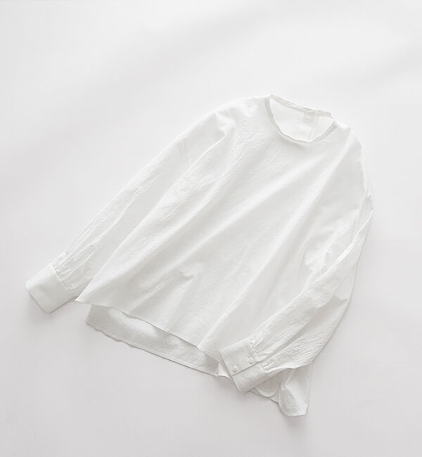 オオカミとフクロウ「フクロウと晴れた日の午後に&ldquo;ブラウス&rdquo;」|シャツ・ブラウス|オフホワイト