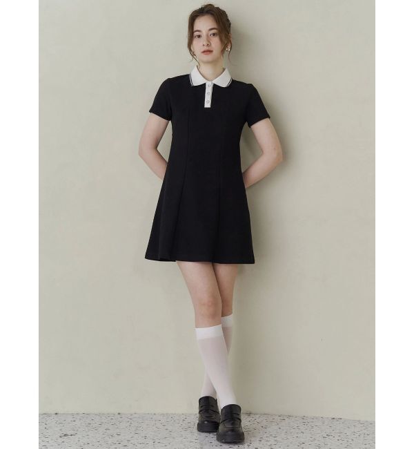 CALNAMUR「BACK OPEN POLO OP/バックオープンポロワンピース」|ワンピース|