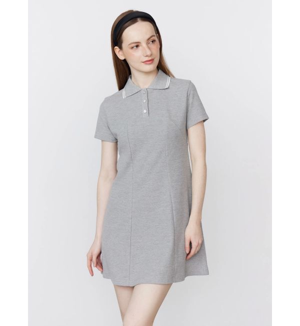 CALNAMUR「BACK OPEN POLO OP/バックオープンポロワンピース」|ワンピース|