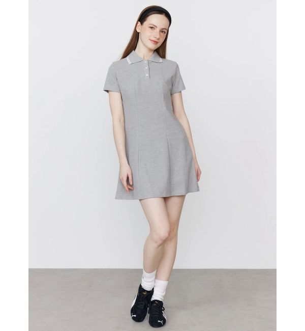 CALNAMUR「BACK OPEN POLO OP/バックオープンポロワンピース」|ワンピース|