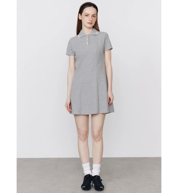 CALNAMUR「BACK OPEN POLO OP/バックオープンポロワンピース」|ワンピース|