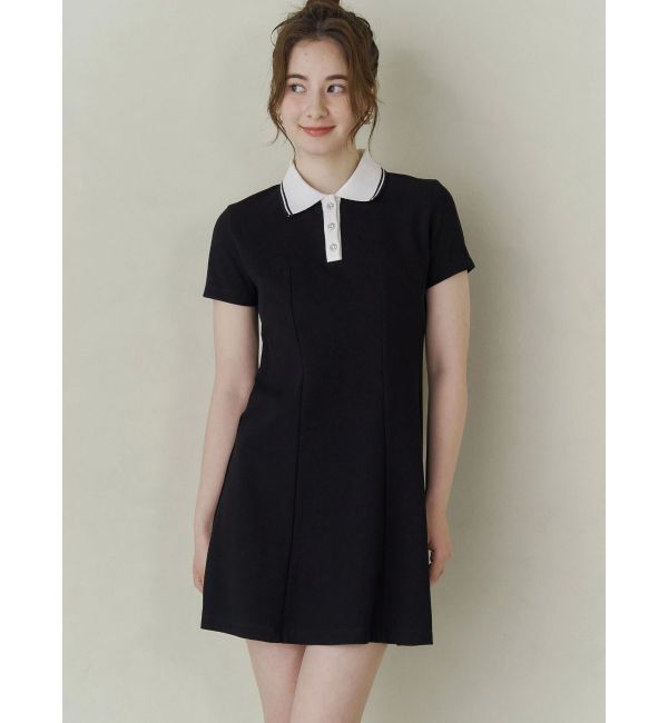 CALNAMUR「BACK OPEN POLO OP/バックオープンポロワンピース」|ワンピース|