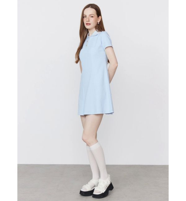 CALNAMUR「BACK OPEN POLO OP/バックオープンポロワンピース」|ワンピース|