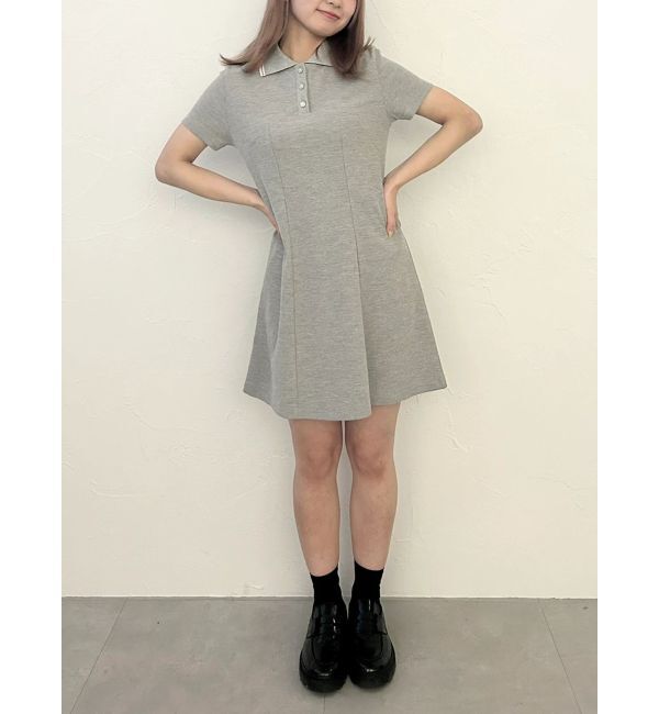 CALNAMUR「BACK OPEN POLO OP/バックオープンポロワンピース」|ワンピース|