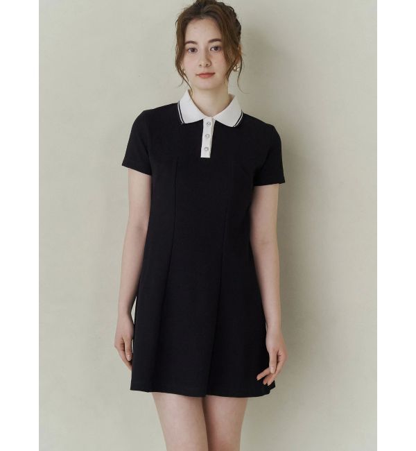 CALNAMUR「BACK OPEN POLO OP/バックオープンポロワンピース」|ワンピース|