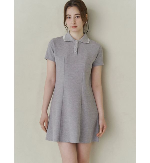 CALNAMUR「BACK OPEN POLO OP/バックオープンポロワンピース」|ワンピース|