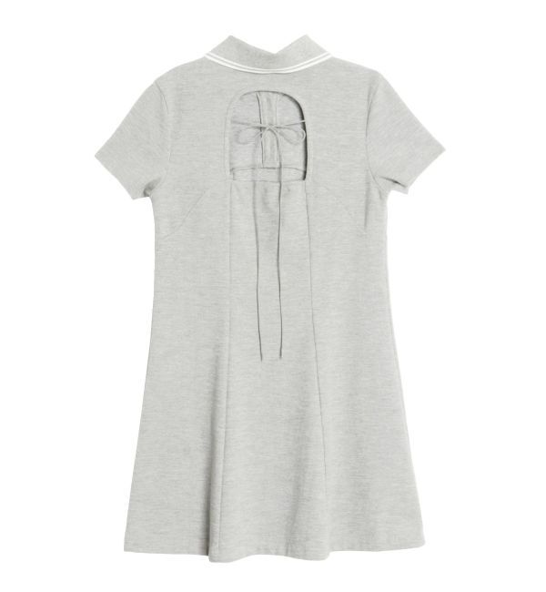 CALNAMUR「BACK OPEN POLO OP/バックオープンポロワンピース」|ワンピース|