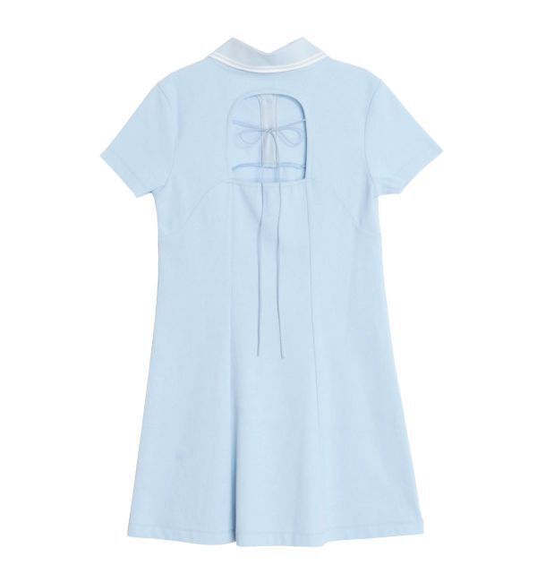 CALNAMUR「BACK OPEN POLO OP/バックオープンポロワンピース」|ワンピース|