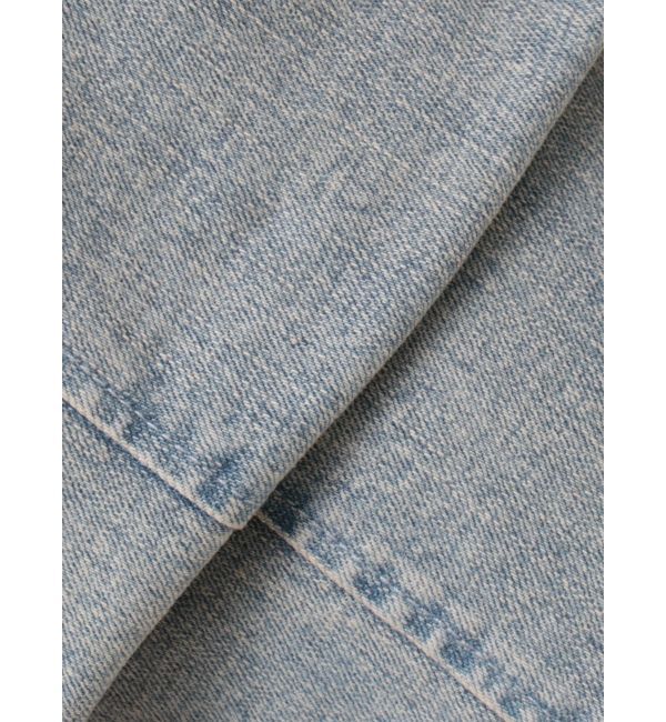 CALNAMUR「BACK RIBBON DENIM ALL IN ONE/バックリボンデニムオールインワン」|ワンピース|