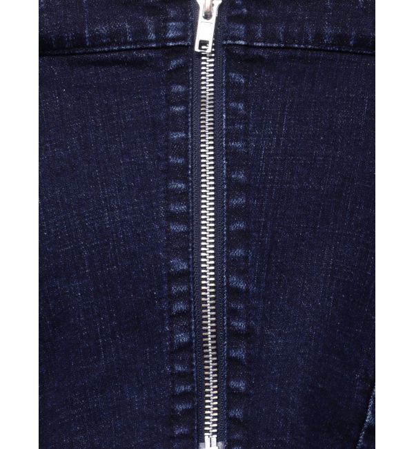 CALNAMUR「BACK RIBBON DENIM ALL IN ONE/バックリボンデニムオールインワン」|ワンピース|