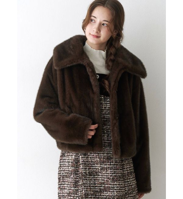 CALNAMUR「クラシックツイードロングワンピース」|ワンピース|