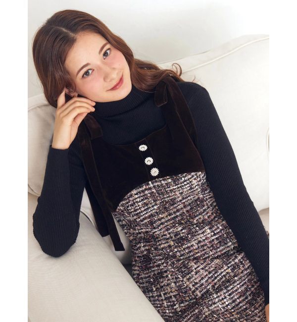 CALNAMUR「クラシックツイードロングワンピース」|ワンピース|