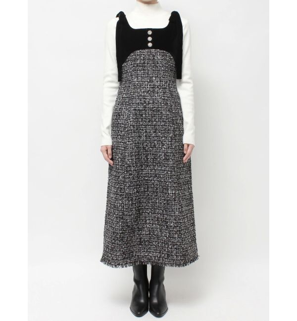 CALNAMUR「クラシックツイードロングワンピース」|ワンピース|