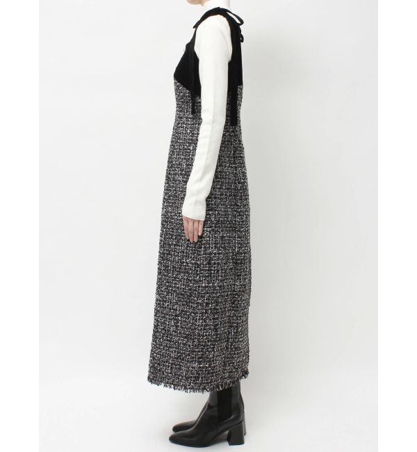 CALNAMUR「クラシックツイードロングワンピース」|ワンピース|