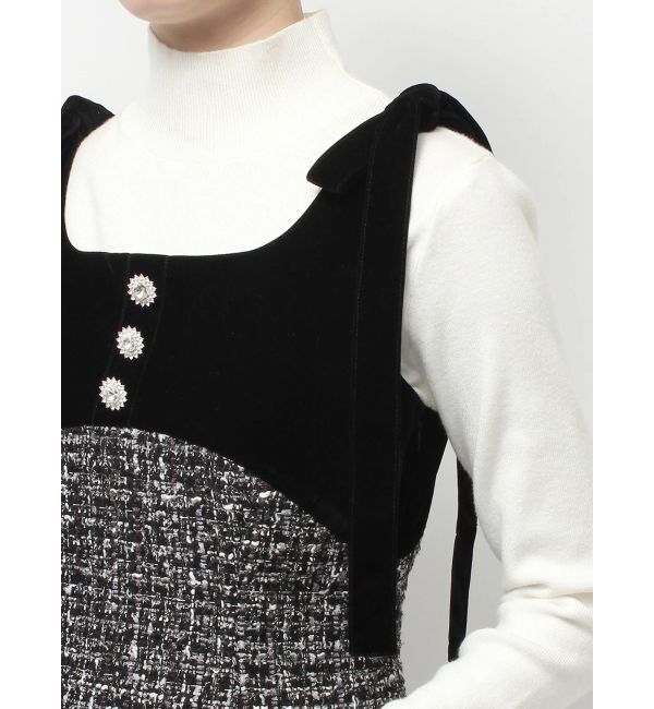 CALNAMUR「クラシックツイードロングワンピース」|ワンピース|