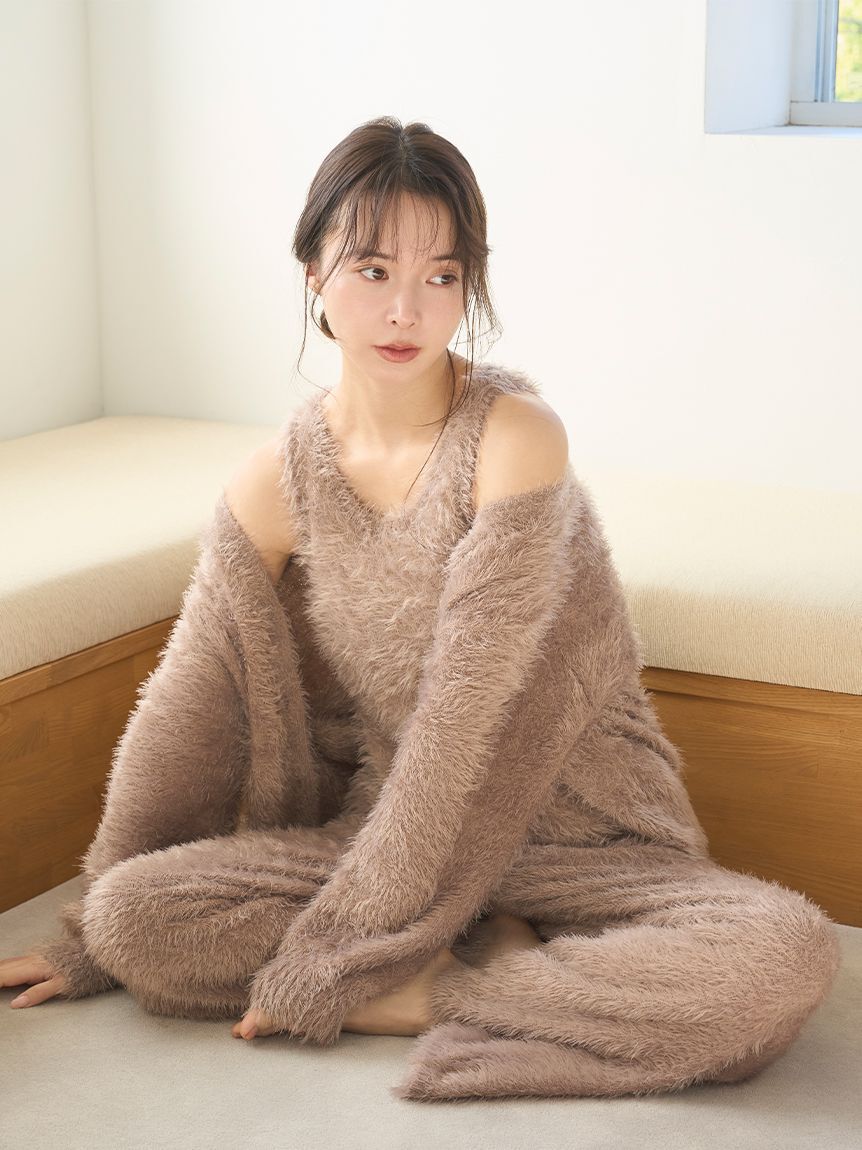 SNIDEL HOME「シャギーロングパンツ」|ルームウェア|