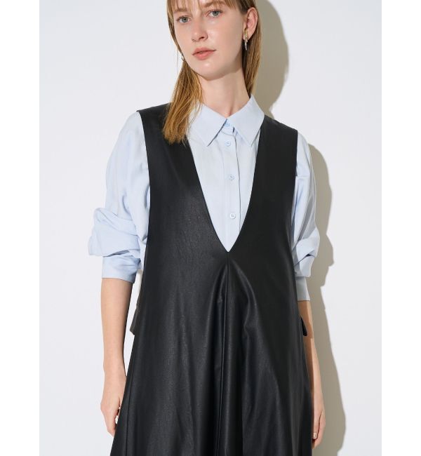 ELENDEEK「BACK BELT A-LINE OP」|ワンピース|