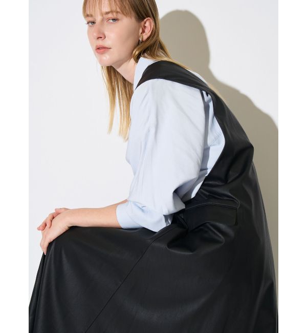 ELENDEEK「BACK BELT A-LINE OP」|ワンピース|