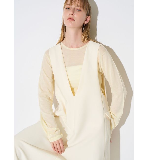 ELENDEEK「BACK BELT A-LINE OP」|ワンピース|