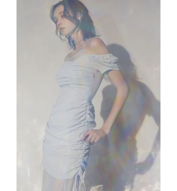 RESEXXY「シアーレイヤードギャザーワンピース」|ワンピース|