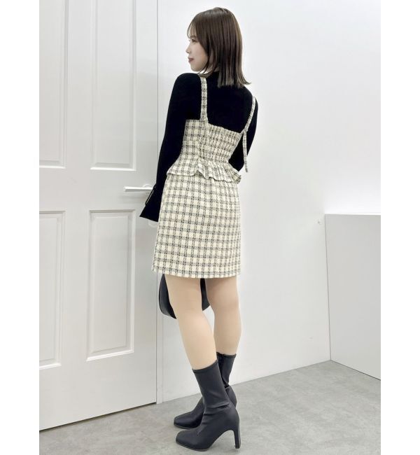 dazzlin「レースアップビスチェミニワンピース」|ワンピース|