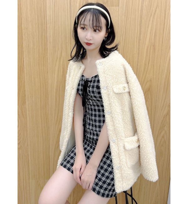 dazzlin「レースアップビスチェミニワンピース」|ワンピース|