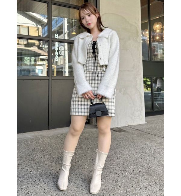 dazzlin「レースアップビスチェミニワンピース」|ワンピース|