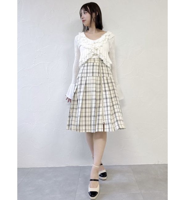 dazzlin「ジップスリットミディスカート」|スカート|