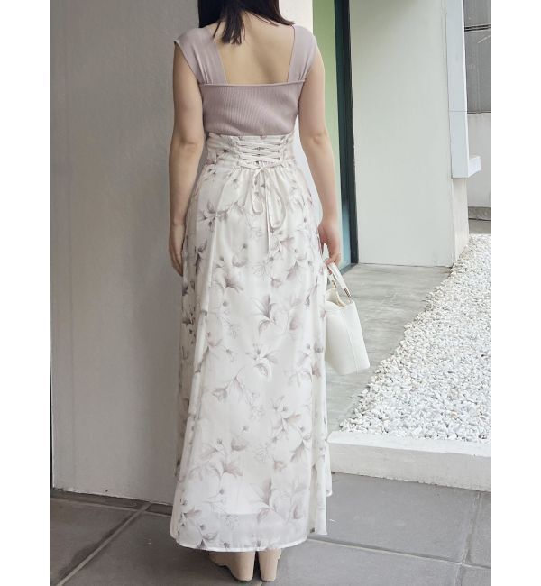 MERCURYDUO「ベアニットドッキングコルセットワンピース」|ワンピース|