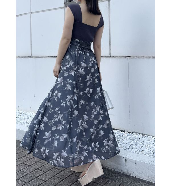 MERCURYDUO「ベアニットドッキングコルセットワンピース」|ワンピース|