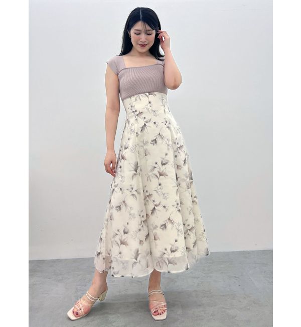 MERCURYDUO「ベアニットドッキングコルセットワンピース」|ワンピース|