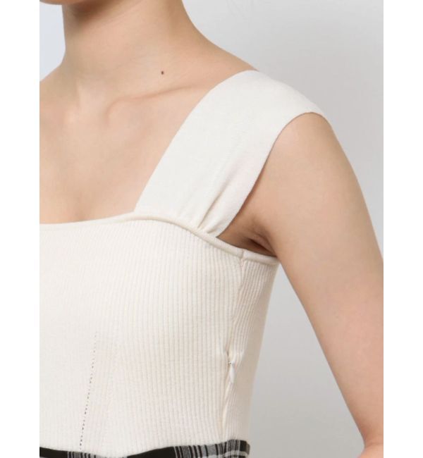 MERCURYDUO「ベアニットドッキングコルセットワンピース」|ワンピース|