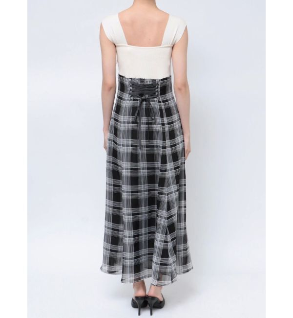 MERCURYDUO「ベアニットドッキングコルセットワンピース」|ワンピース|