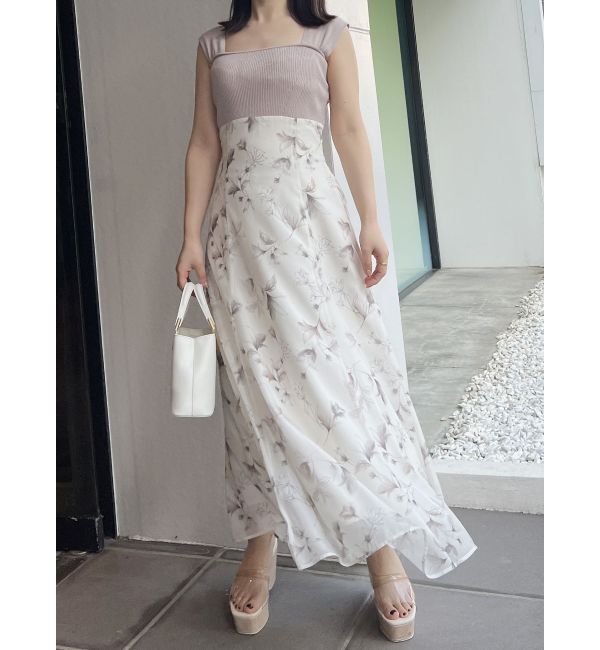 MERCURYDUO「ベアニットドッキングコルセットワンピース」|ワンピース|