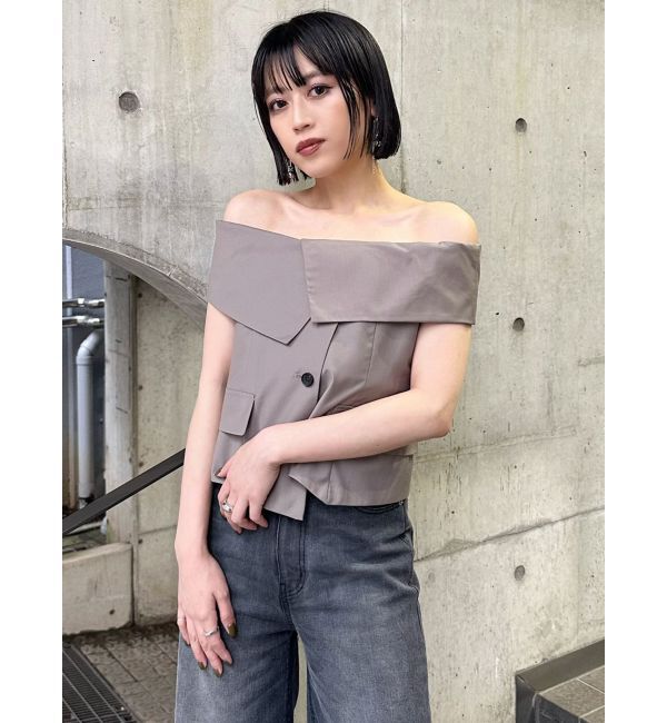 MURUA「オフショルマニッシュブラウス」|シャツ・ブラウス|