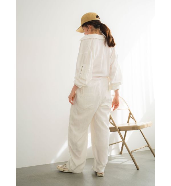 Ungrid「テンセル混デニムオールインワン」|オールインワン|