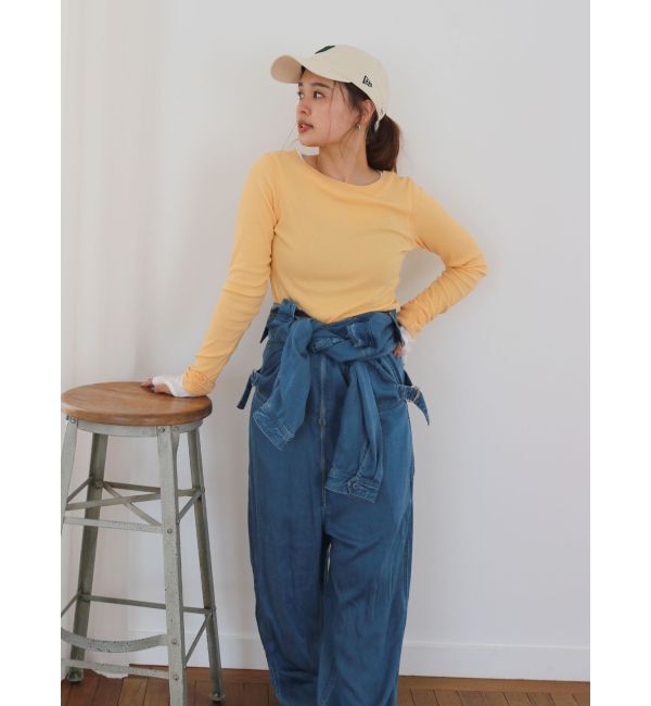 Ungrid「テンセル混デニムオールインワン」|オールインワン|