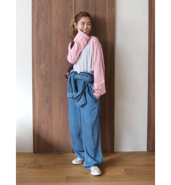 Ungrid「テンセル混デニムオールインワン」|オールインワン|