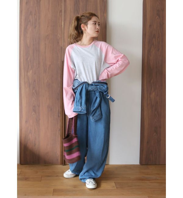 Ungrid「テンセル混デニムオールインワン」|オールインワン|