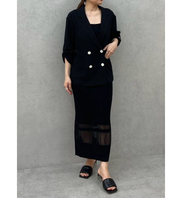 LAGUNAMOON「【riiさんコラボカラー・サイズあり】ロールアップジャケット」|テーラードジャケット|