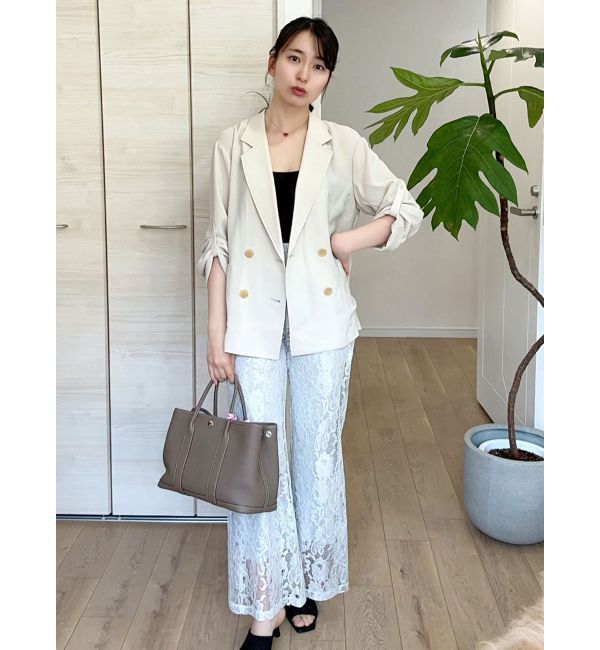 LAGUNAMOON「【riiさんコラボカラー・サイズあり】ロールアップジャケット」|テーラードジャケット|