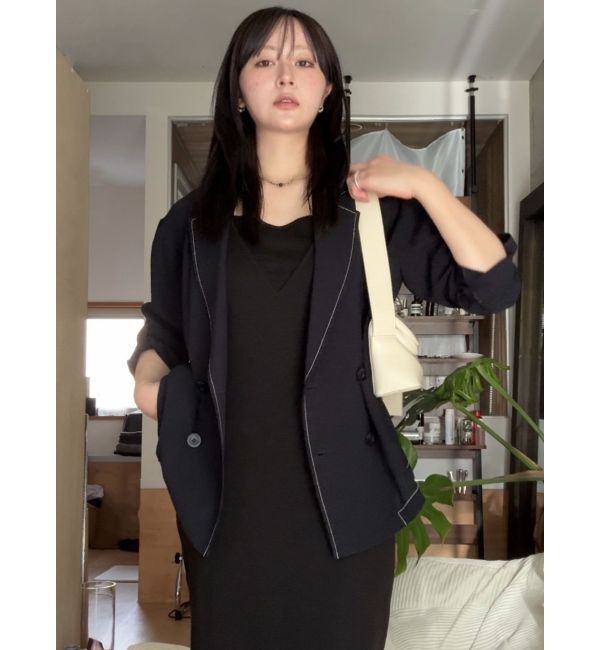 LAGUNAMOON「【riiさんコラボカラー・サイズあり】ロールアップジャケット」|テーラードジャケット|