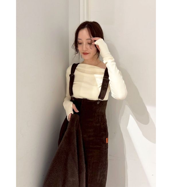 LAGUNAMOON「【UNIVERSALOVERALLコラボ】サスペンダースカート」|スカート|