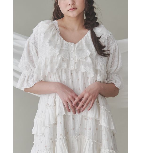 merry jenny「スカラップfrillボレロ」|カーディガン|オフホワイト