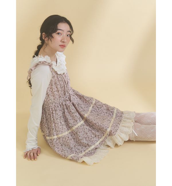 merry jenny「petit flowerフレアミニワンピース」|ワンピース|ピンク