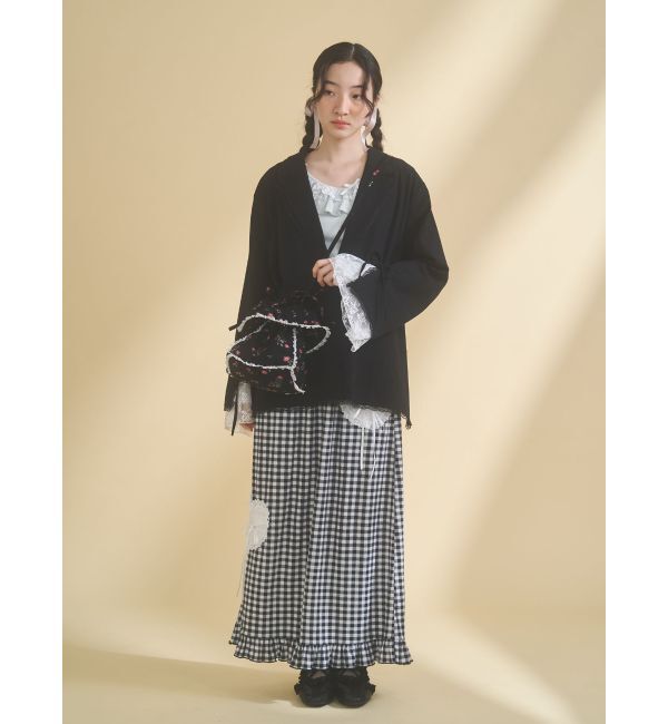 merry jenny「lace slit ribbon jacket」|テーラードジャケット|