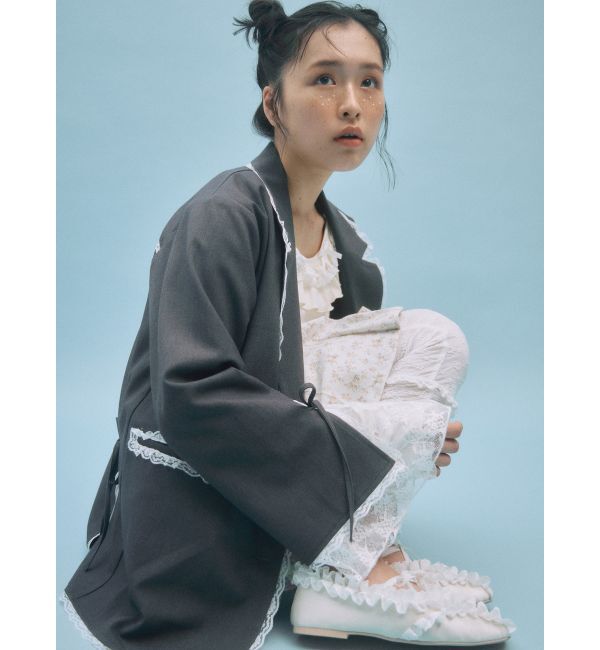 merry jenny「lace slit ribbon jacket」|テーラードジャケット|